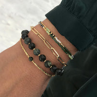 The Essence Bracelet - Dark Forest Green