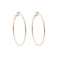 Classic Hoops - 50 mm - Rose Gold