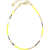 Delicate Anklet - Bright Lemon