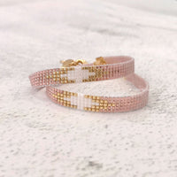 Beaded Bracelet 'Vintage Pink Diamond' - Last Stock!