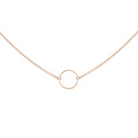 Infinity Ring Necklace - Rose Gold