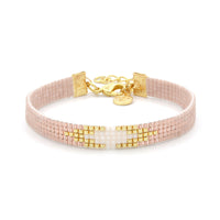 Beaded Bracelet 'Vintage Pink Diamond' - Last Stock!