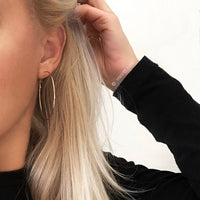 Classic Hoops - 50 mm - Rose Gold