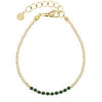 Little Faceted Beads (Spinel) - Emerald Green