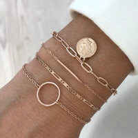 SALE - Rose Gold Bracelet Set - Just Rose Gold