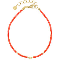 Elegance Anklet - Coral Red