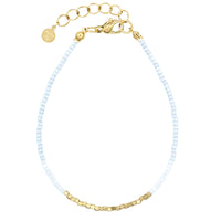 Silk Satin Bracelet - Soft Sky Blue