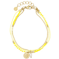 Summer Pastels Bracelet - Soft Lemon