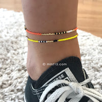 Delicate Anklet - Bright Lemon