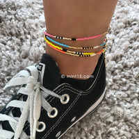 Delicate Anklet - Bright Lemon