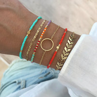 Elegance Bracelet - Coral Red