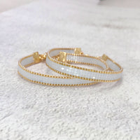 Beaded Bracelet 'Silk Satin' - Soft Aqua Blue - Last Stock!