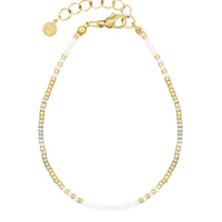 Delicate Bracelet - White & Sand