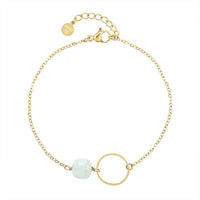 Infinity Bracelet - Mint Amazonite