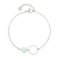 Infinity Bracelet - Mint Amazonite
