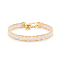 Beaded Bracelet 'Silk Satin' - Soft Lilac Pink - Last Stock!