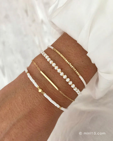 Bracelet Set 'Bright White'