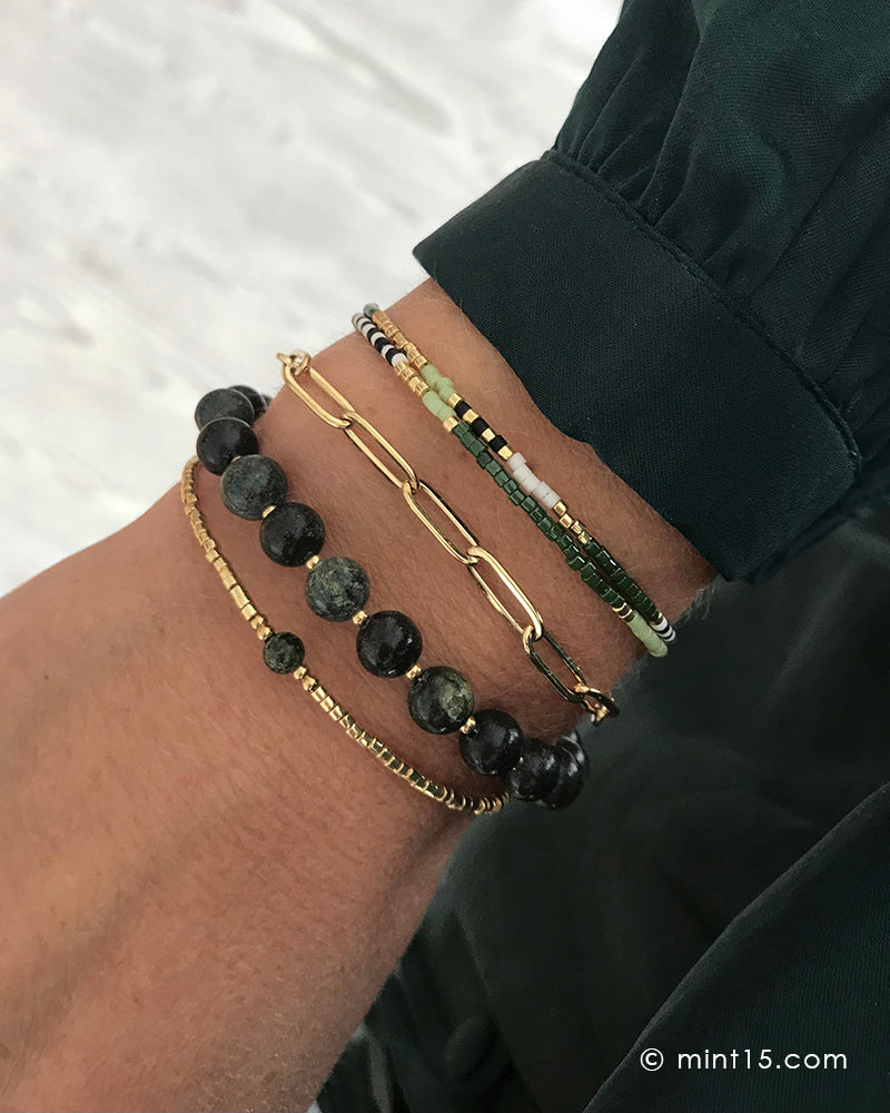 The Essence Bracelet - Dark Forest Green