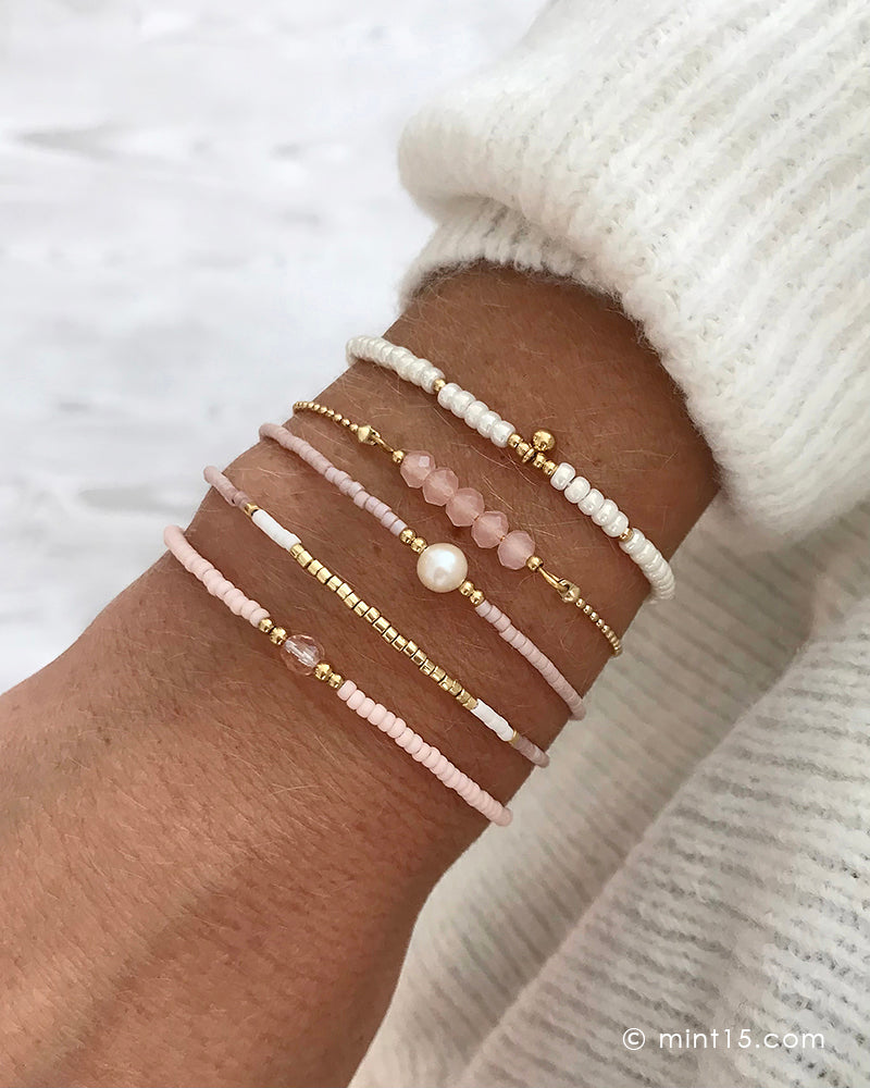 Little Beads Bracelet - Pearl Shine
