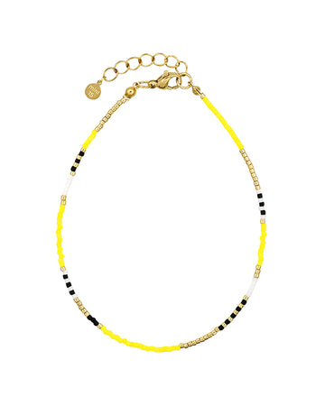 Delicate Anklet - Bright Lemon