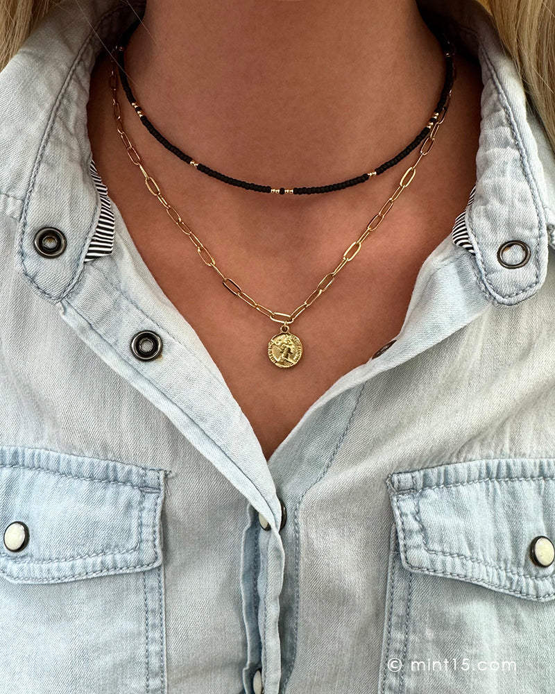 Chain & Coin Necklace