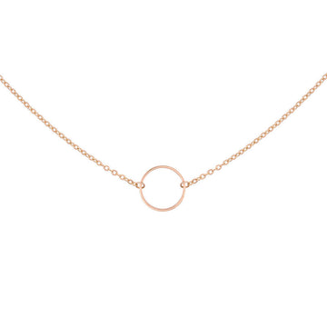 Infinity Ring Necklace - Rose Gold