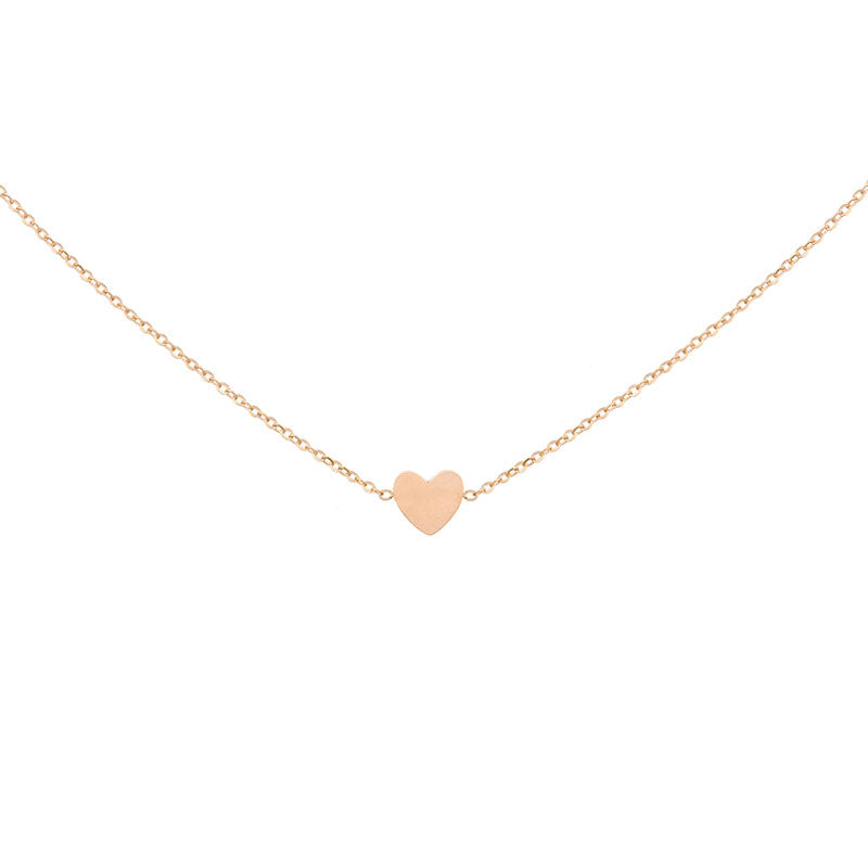 Little Heart Necklace - Rose Gold