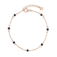 Little Chain & Dots Bracelet - Black