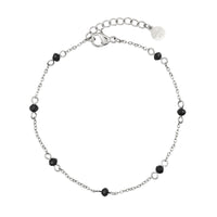 Little Chain & Dots Bracelet - Black