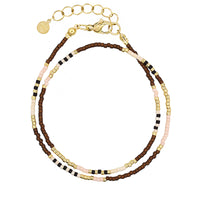 Delicate Wrap Bracelet - Hazelnut Brown