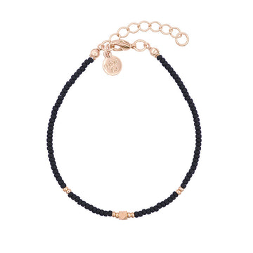 Elegance Bracelet - Black - Rose Gold