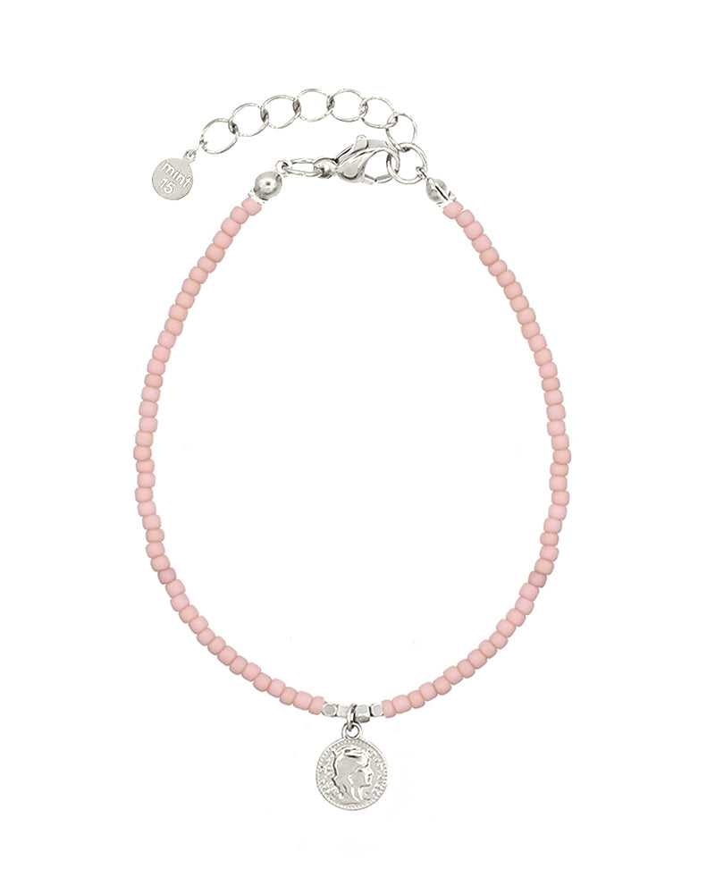 Little Coin Bracelet - Vintage Pink