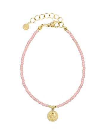 Little Coin Bracelet - Vintage Pink