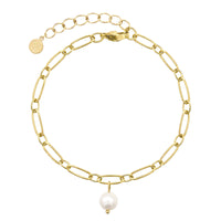 Pearl & Chain Bracelet