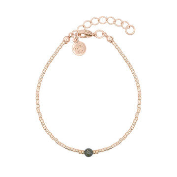 Simply Delicate - Dark Green - Rose Gold