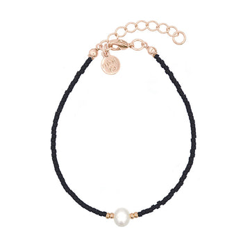 Simply Delicate - Pearl - Black - Rose Gold