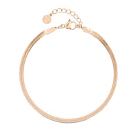 Snake Chain Bracelet - Rose Gold