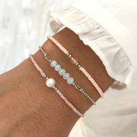Diamond Bracelet - Soft Pink