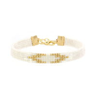 Beaded Bracelet 'Vintage White Diamond' - Last Stock!