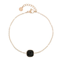 Black Onyx Bracelet - Rose Gold