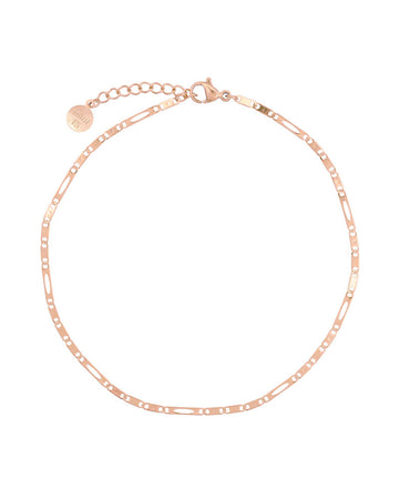Delicate Chain Anklet - Rose Gold