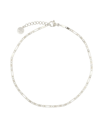 Delicate Chain Anklet - Silver