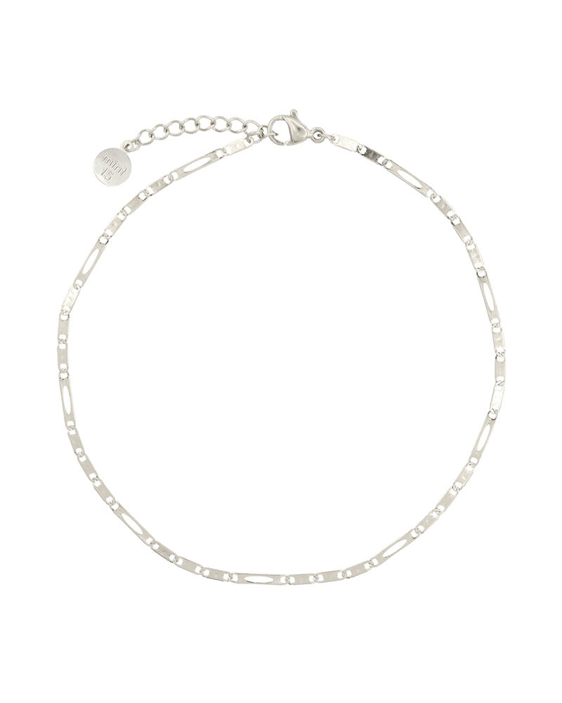 Delicate Chain Anklet - Silver
