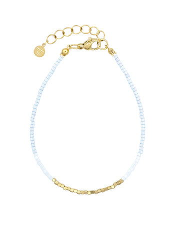 Silk Satin Bracelet - Soft Sky Blue