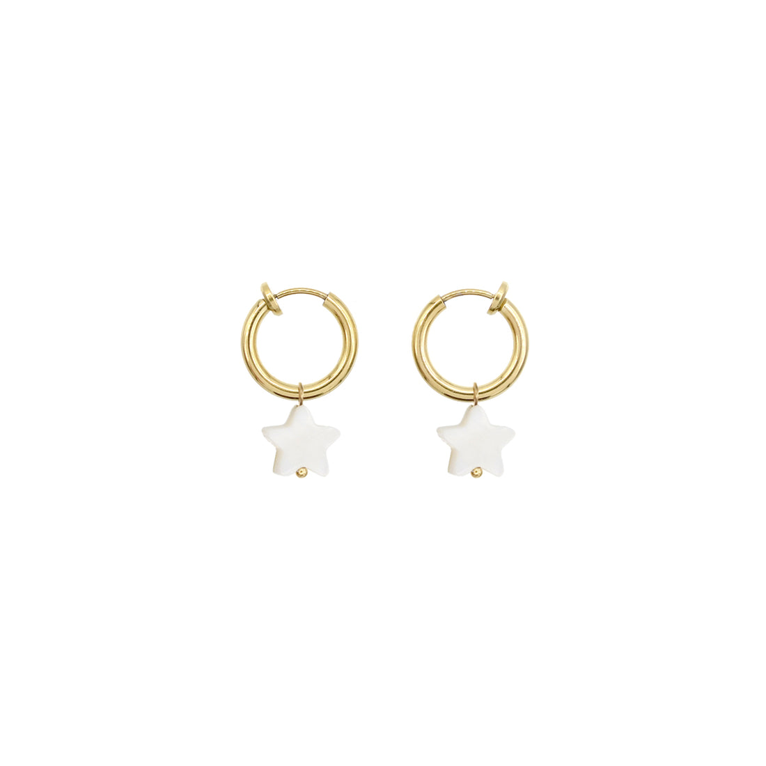 Minimalistic Clip On Earrings - Star