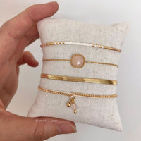 Delicate Bracelet - White & Pink