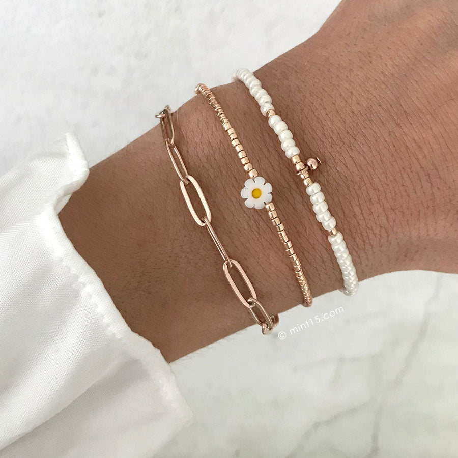 Bracelet Set 'Daisy & Pearl'