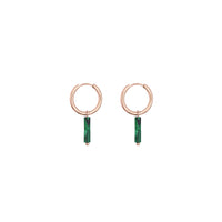 Minimalistic Earrings - Malachite