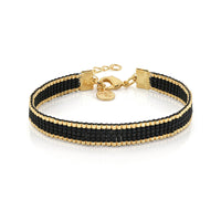 Beaded Bracelet 'Simplicity' - Matte Black - Last Stock!