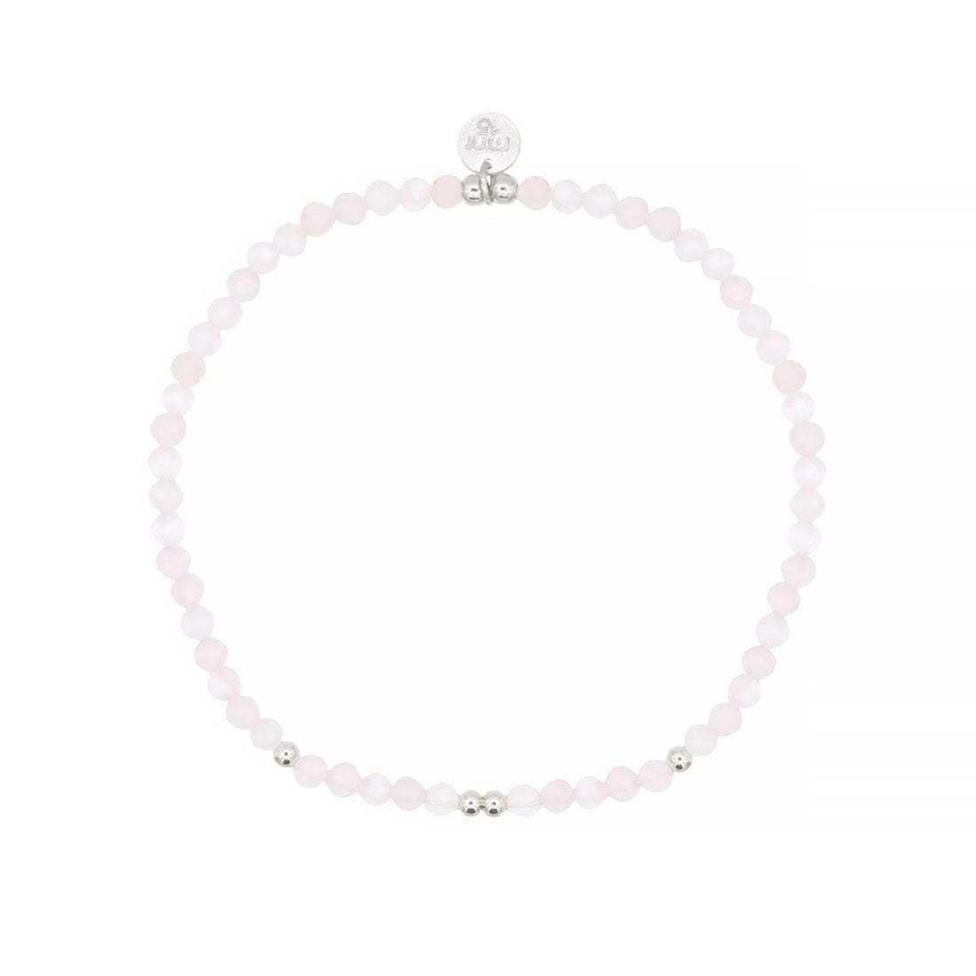 Faceted Crystals / 925 Sterling Silver - Rose Quartz